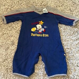 Baby Okie-Dokie “Daddy’s lil’ Football Star” Romper, Size 6-9 Months